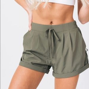Zyia Olive Summer Shorts